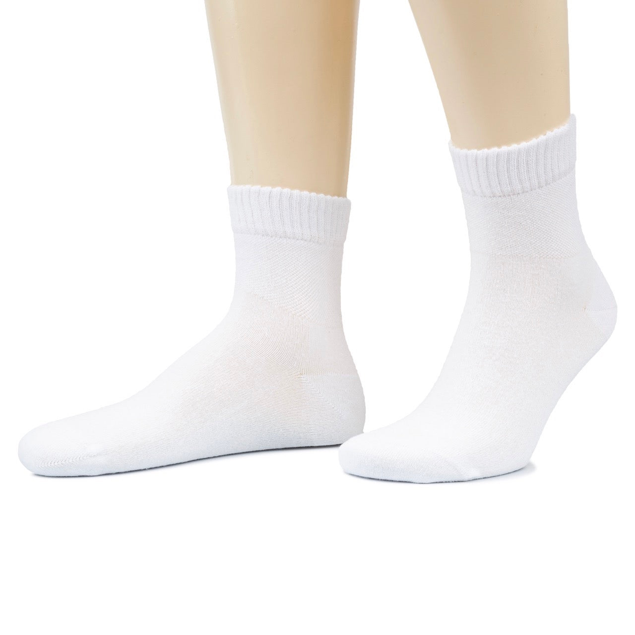 Men's Diabetic Ankle Thin Cotton Socks, 4 Pairs